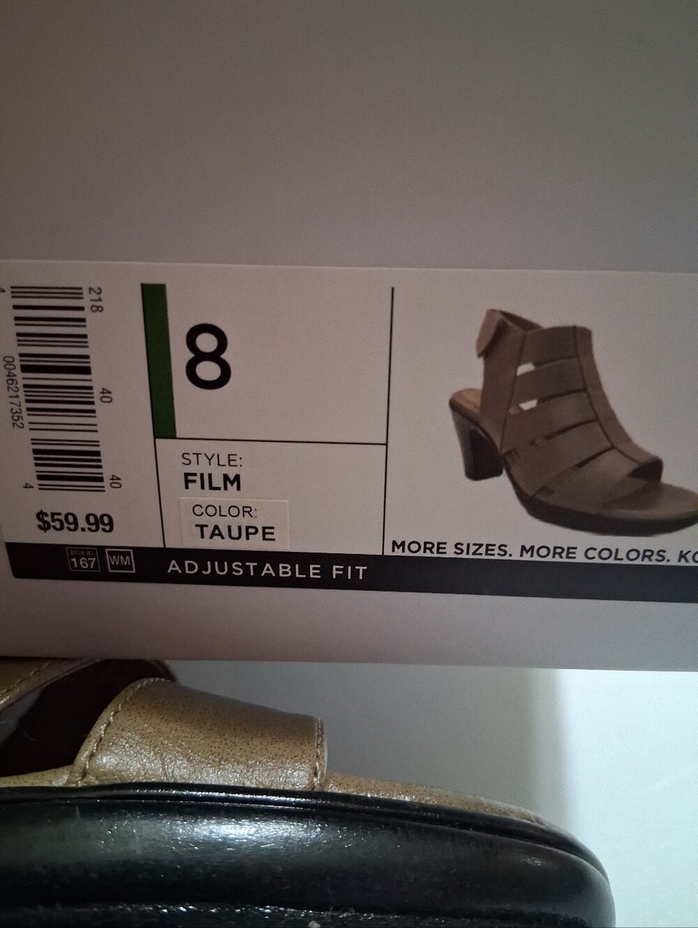 Croft & Barrow Ortholite Comfort Foam Strappy Sandals Taupe Sz 8